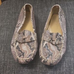 Cole Haan Snakeskin Patterned Loafers